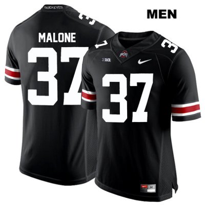 Men's NCAA Ohio State Buckeyes Derrick Malone #37 College Stitched Authentic Nike White Number Black Football Jersey GD20S87QR